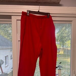 woman’s new red jogger sweats  size 2X